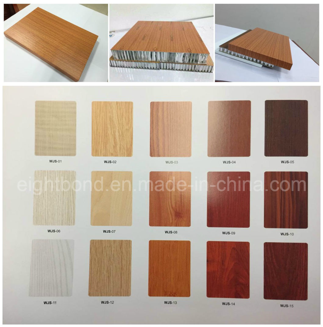 Decorative Wood Grain Aluminum Honeycomb Sandwich Panel for Facade Cladding