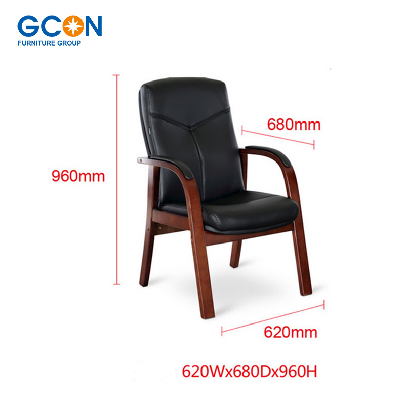 Leather Upholstered Office Guest Chair Meeting Room Furniture