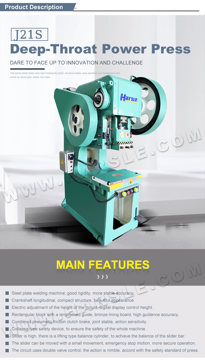 Iron Sheet Metal Mechanical Power Press Punching Stamping Forging Machine