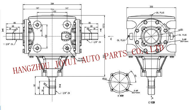 Reduction Gearbox for Agricultural Parts