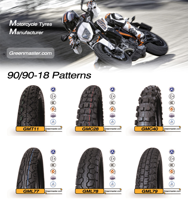 Top Quality Tubeless Motorcycle Tyre 90/90-18