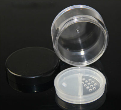 Clear Round Plastic Cosmetic Packaging Sifter Jar (PPC-LPJ-013)