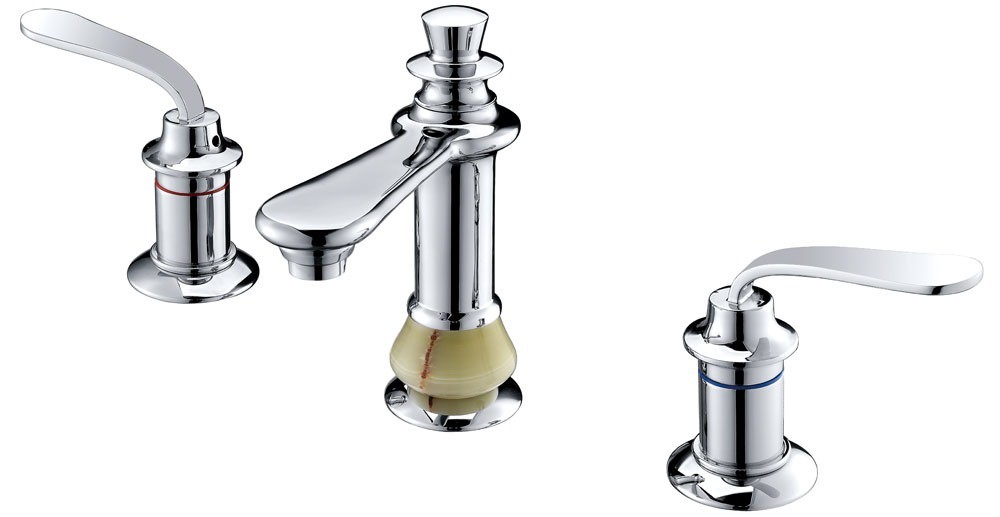 Three Hose Double Lever Bathroom Faucet for Basin