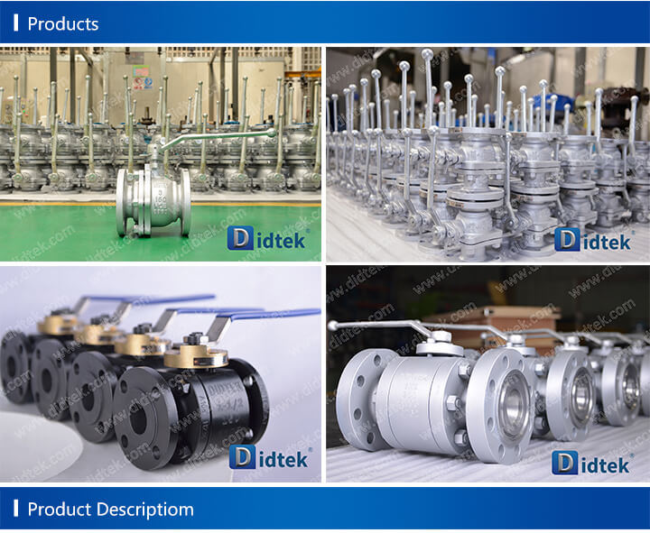 Didtek Competitive Price CF3 Metal Seated Cast Floating Ball Valve