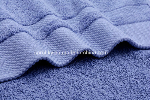 Solid Color Single Loop Dobby Cotton Bath Towel