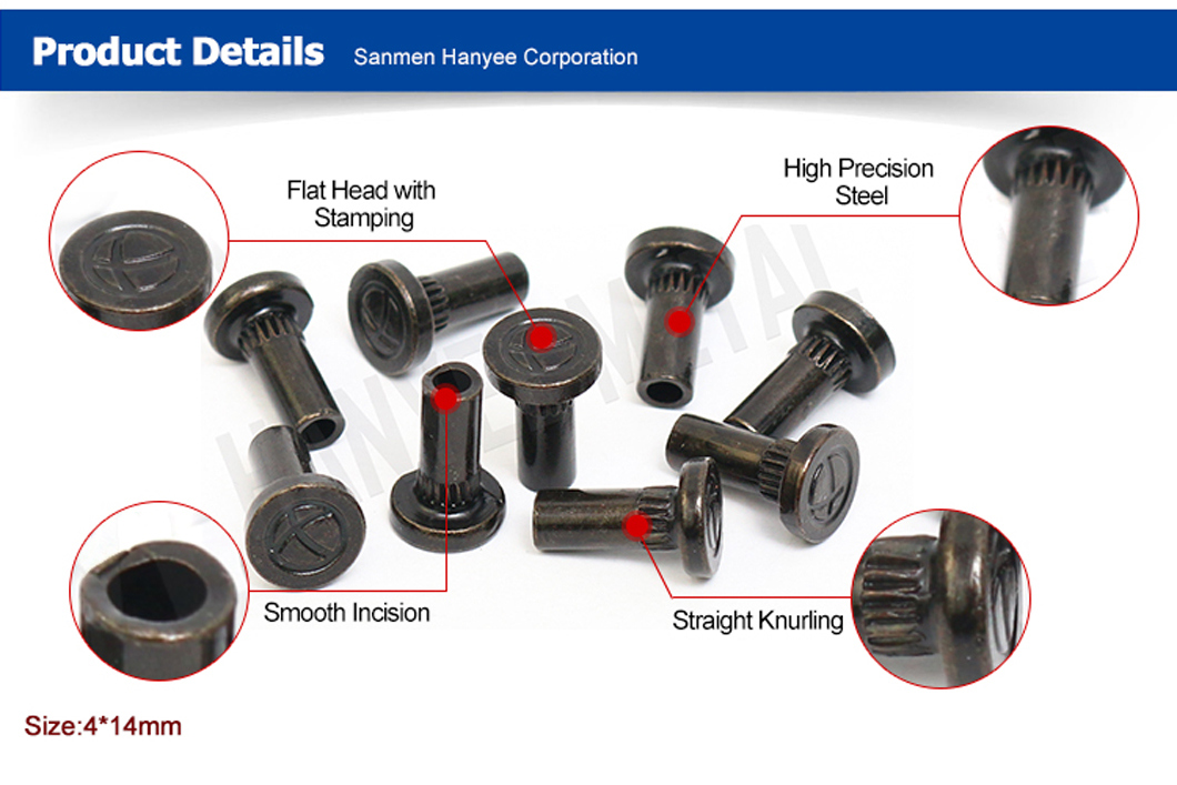 Direct Factory One-Stop Brass Slotted Step Hollow Rivet