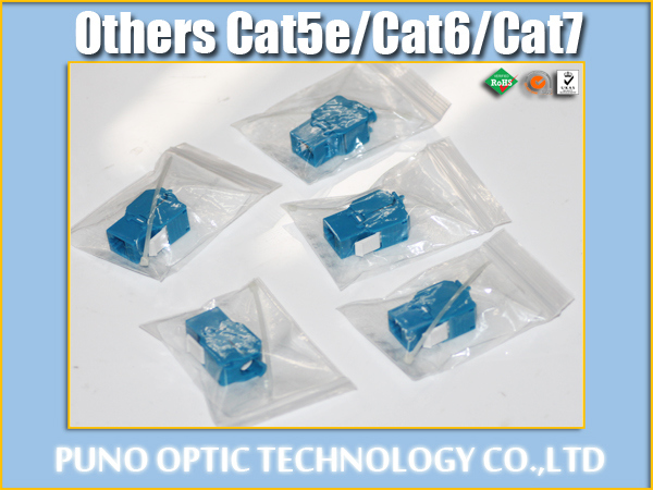 CAT6 Unshielded UTP 180 Degree Keystone Jack