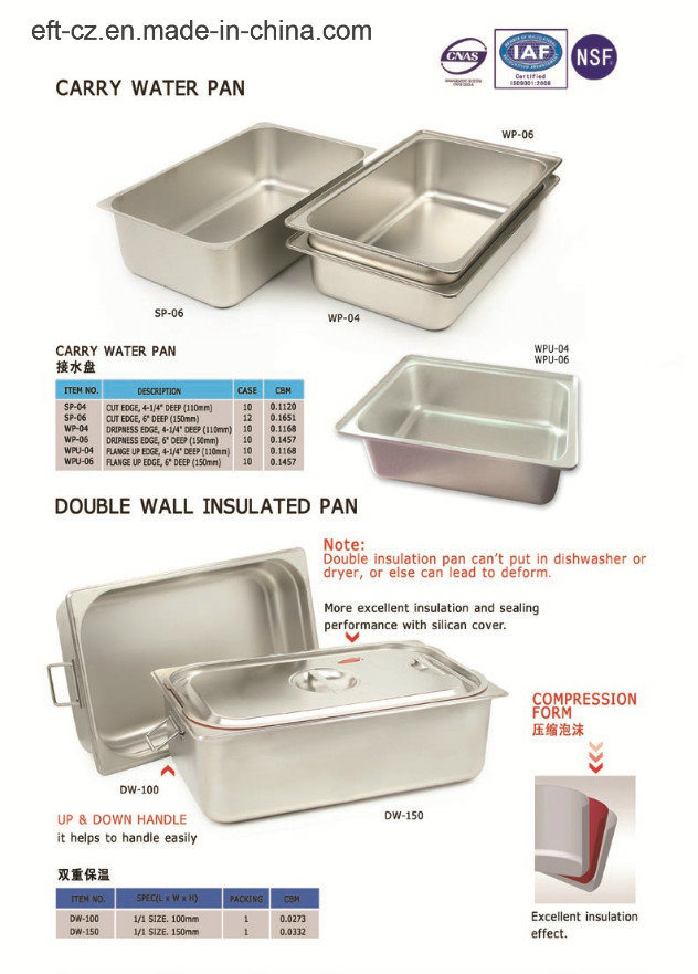 FDA Double Wall Insulated Pan (SUS 304&201)