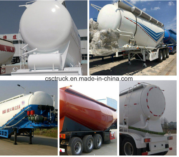 2 Axles China Truck Trailer Manufacturer Supply Bulk Cement Tank Trailer Semi Tanker Trailers