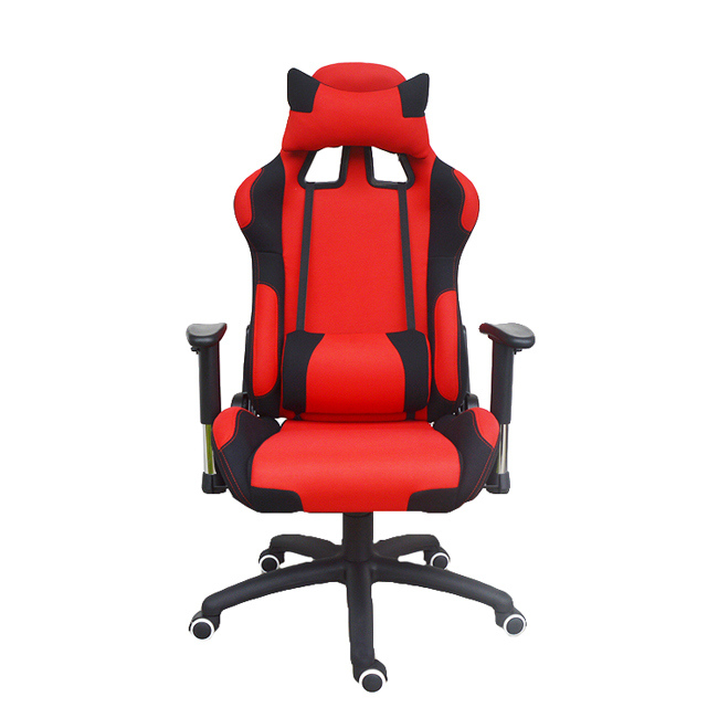 Racing Game Fabric Nylon PU Leather Swivel Office Computer Chair Furniture Red