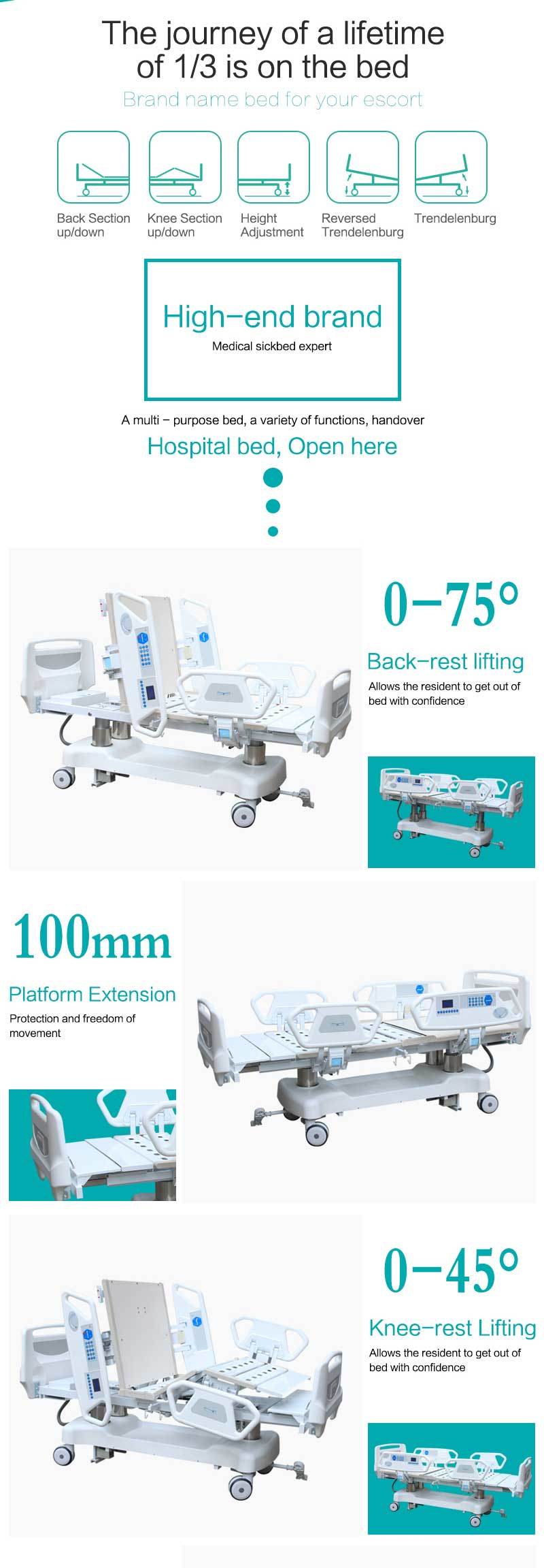 China Products Beautiful Clinic Rescue Bed