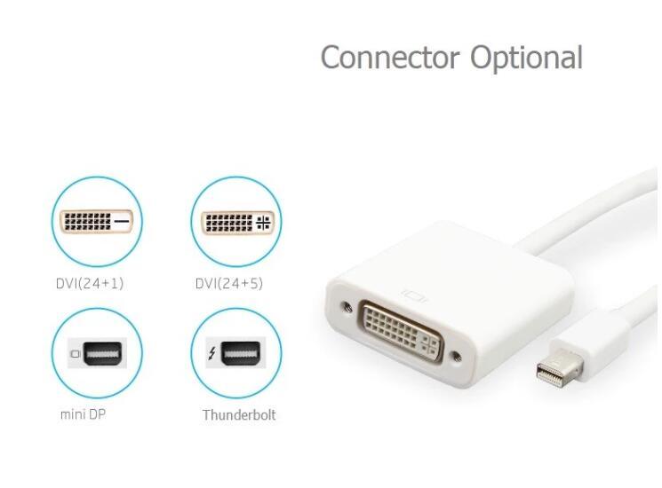 Adaptateur Mini Dp Male vers DVI Femelle Convertisseur Display Port vers DVI