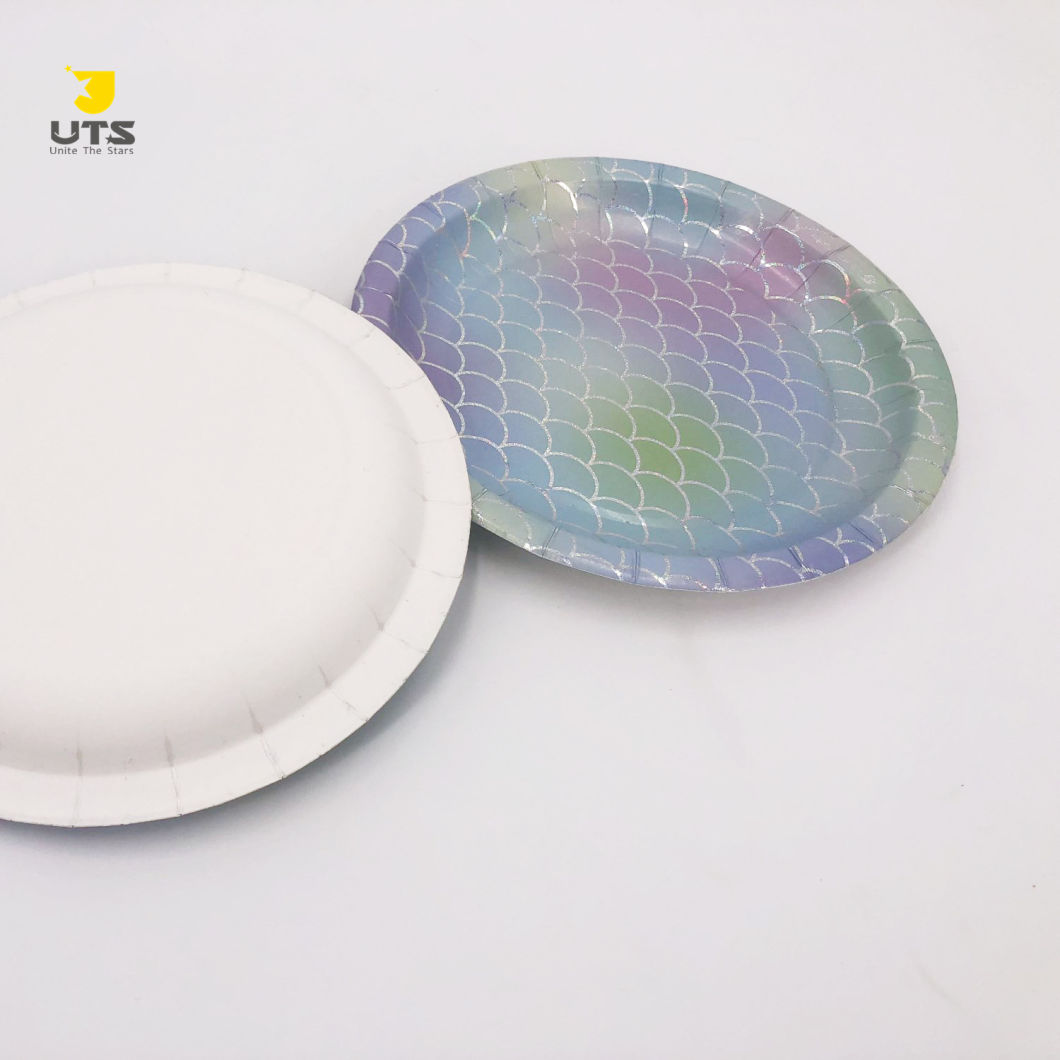 Custom Biodegradable Food Grade Paper Food Plates