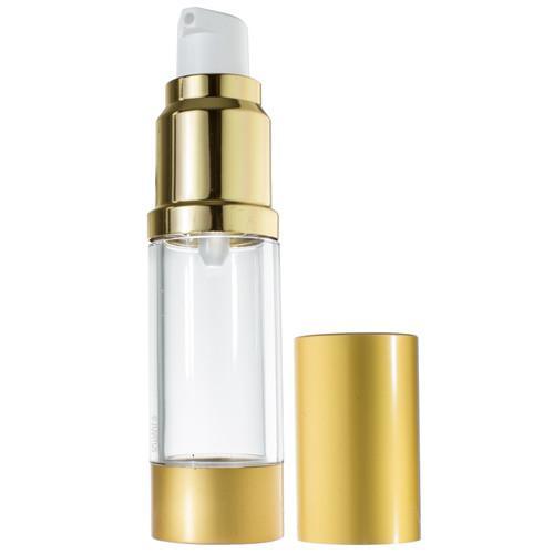 Gold Aluminum Cosmetic Airless Pump Bottle 15ml30ml50ml Manufacturer