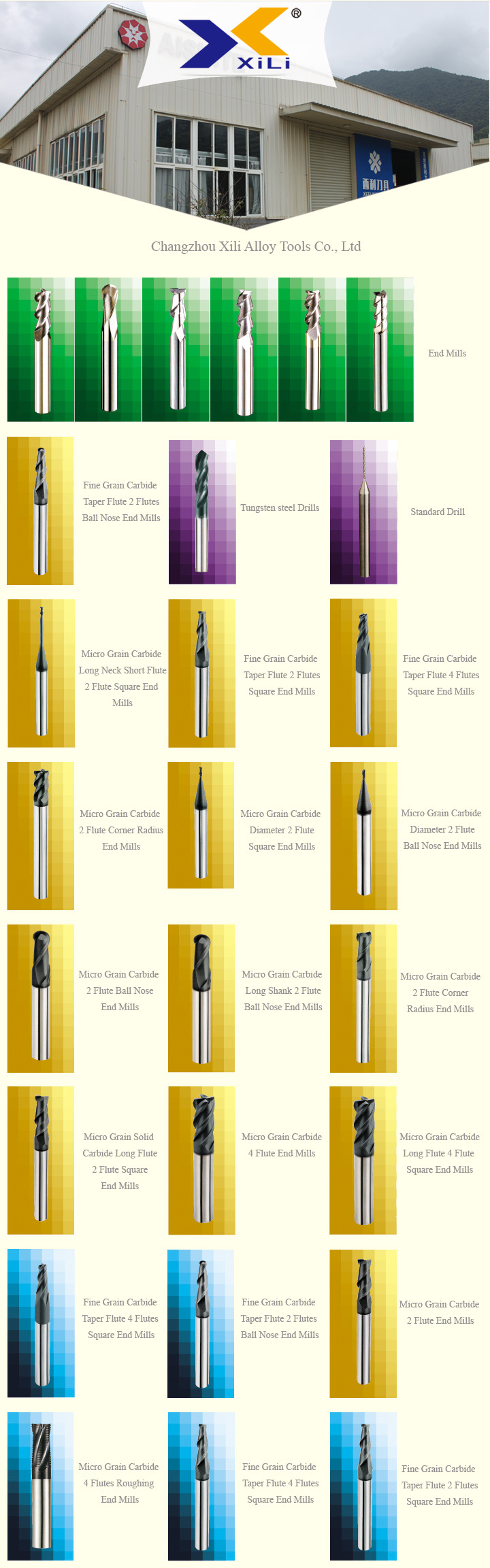 HRC45/55/60/65/68 30 Degree 45 Degree Flat Ball Nose Square Carbide Milling Cutter