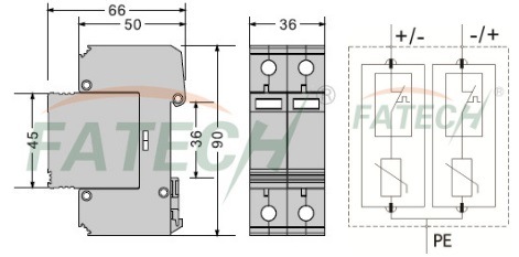 type 2 DC Surge Protection Device 40ka SPD