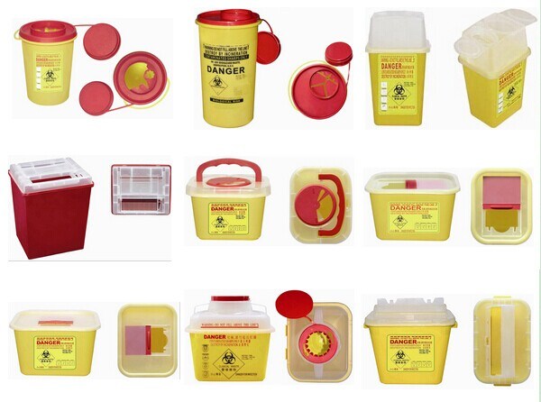 Plastic Disposable Medical Sharp Container