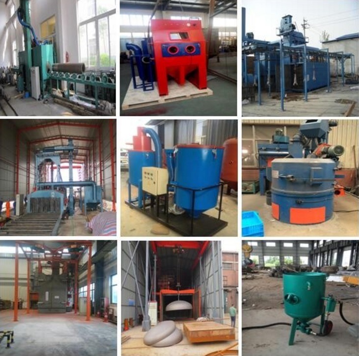 Sand Blasting Clean Machine for Clean Steel Pipe Outer and Inner Wall
