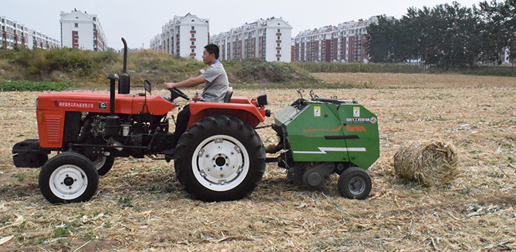 Corn Cheap Small Straw Compact Mini Hay Press Round Baler