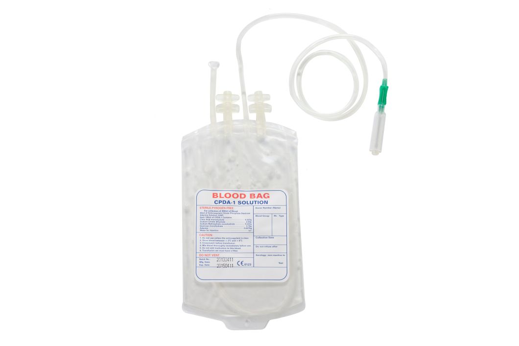 High Quality Sterile Extruded Blood Bag 250ml/350ml/400ml/450ml/500ml Single/Double/Triple/Quadruple Bags