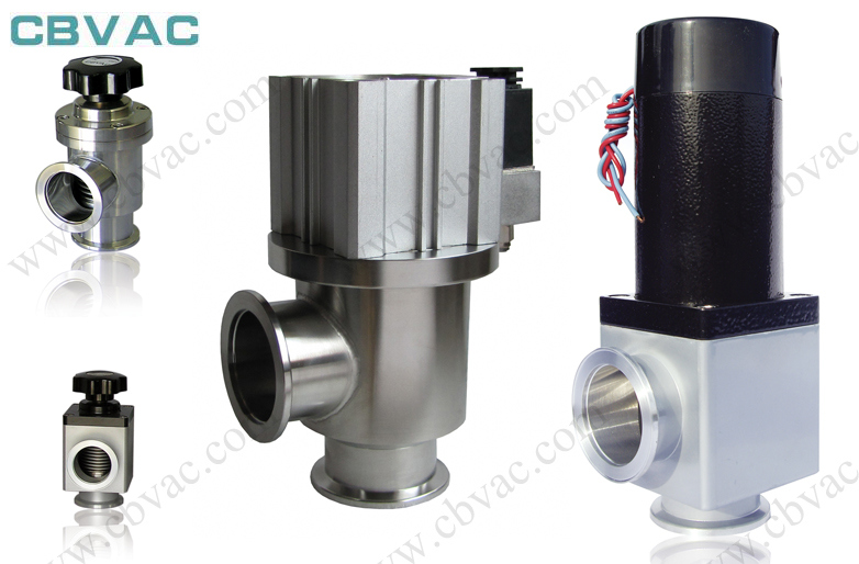 Kf/CF/Lf Stainless Steel High Vacuum Angle Valve