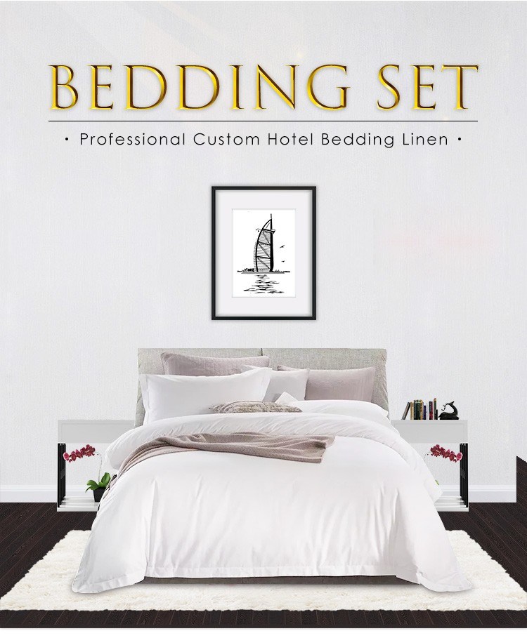 China Factory Supply 100% Cotton Cheaper Hotel Bedding Set