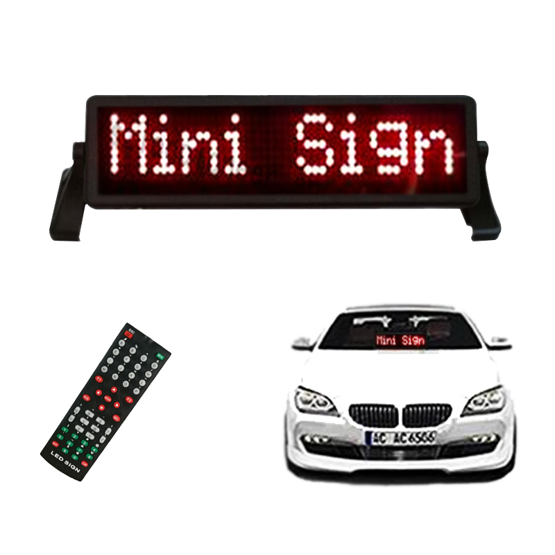 LED Car Sign Red Mini LED Auto Display Board