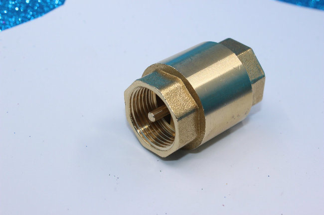 Brass in-Line Check Valve, Virtical Check Valve, Spring Loaded Clack Valve, Non-Return Valve, One-Way Valve