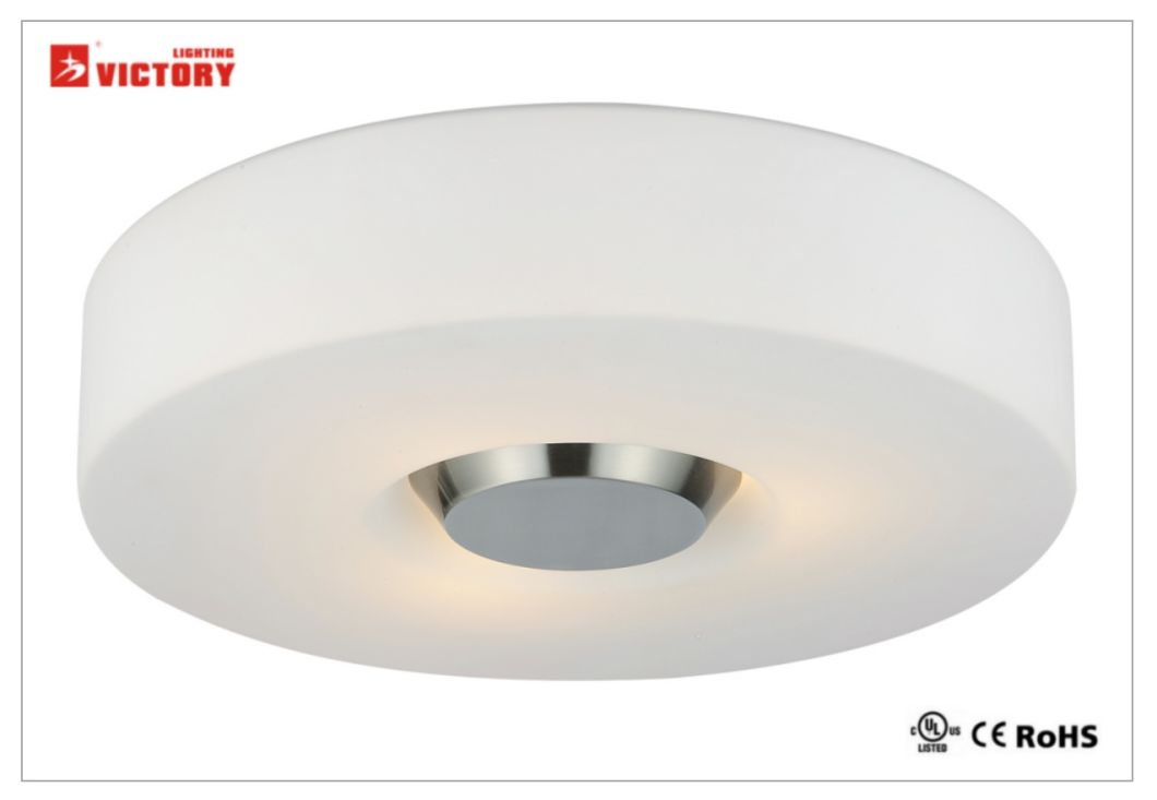 Glass Simple Round Modern LED Ceiling Light with Ce Approval