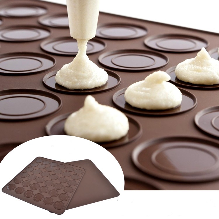 Food Grade Embossed Non Stick Fat Reducing Silicone Cookie Mat