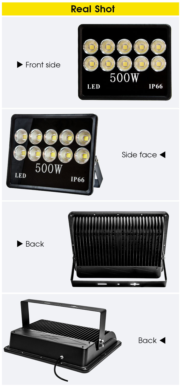 IP65 Waterproof Outdoor 300W 250W 200W 50W 100W LED Flood Light