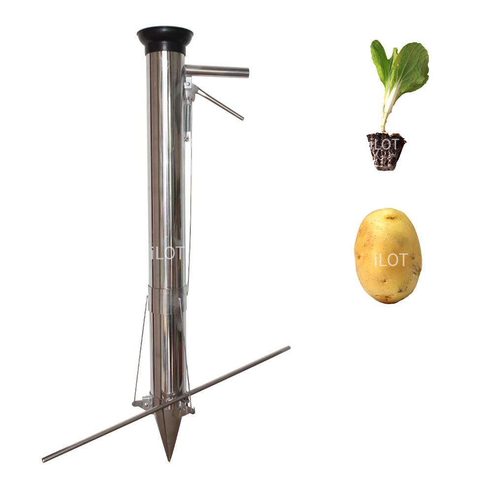 Ilot Long Handled Manual Bulb Planter for Vegetables Seedling Transplanter/Garden Furniture Planter