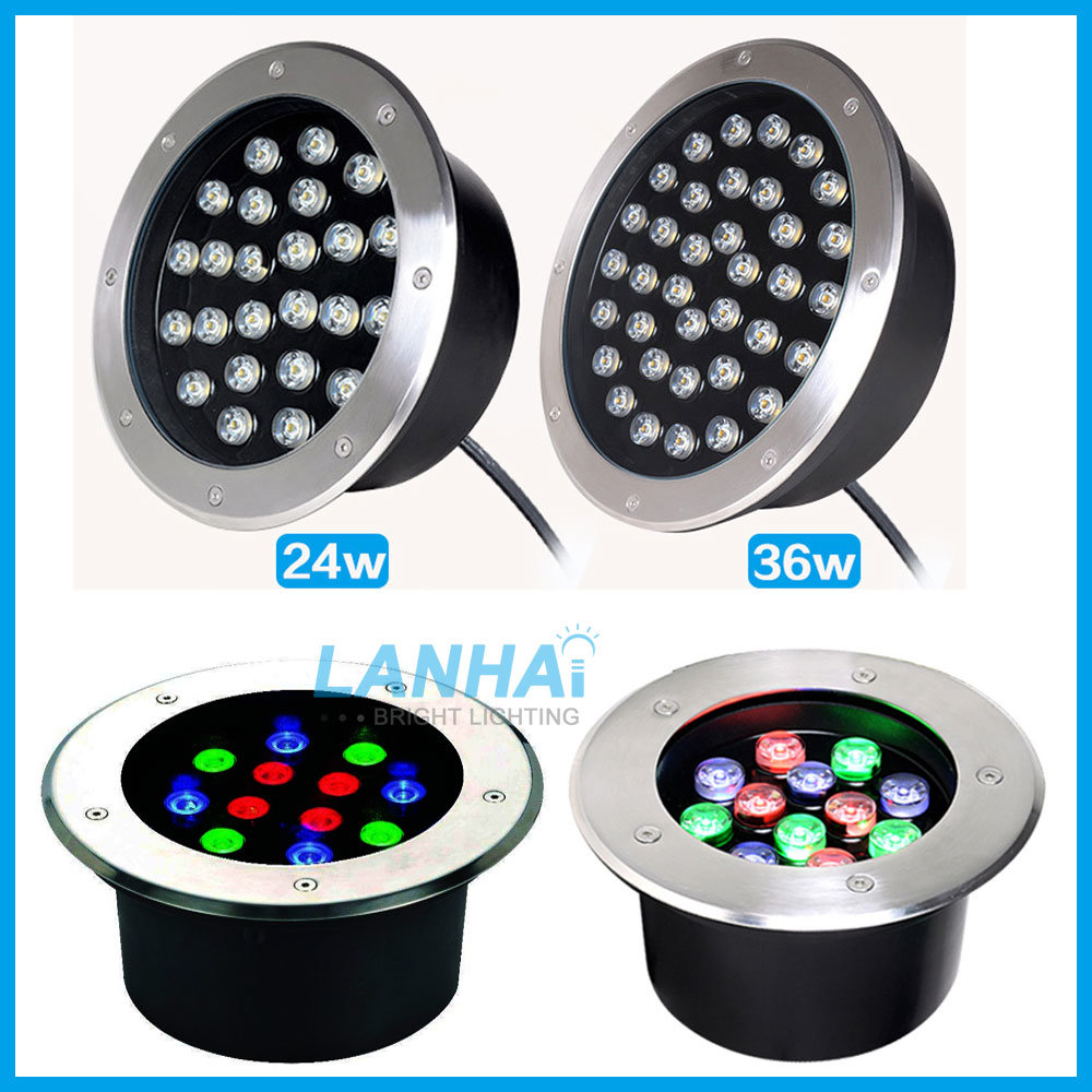 1W 3W 5W 6W 7W 9W 12W 15W 18W 24W 36W 24V Flowerbeds LED Buried Lamp Underground Lights