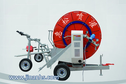 Agriculture Farm Traveling Water Turbine Hose Reel Irrigation with Sprinkler