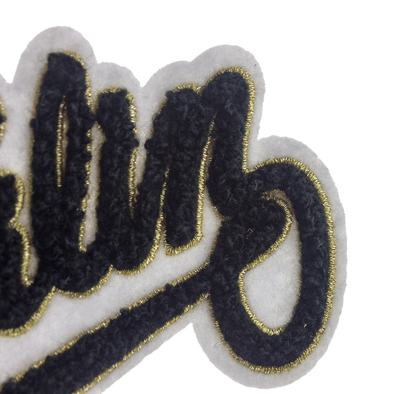 Customized Clothes Script Names Towel Embroidered Chenille Patch