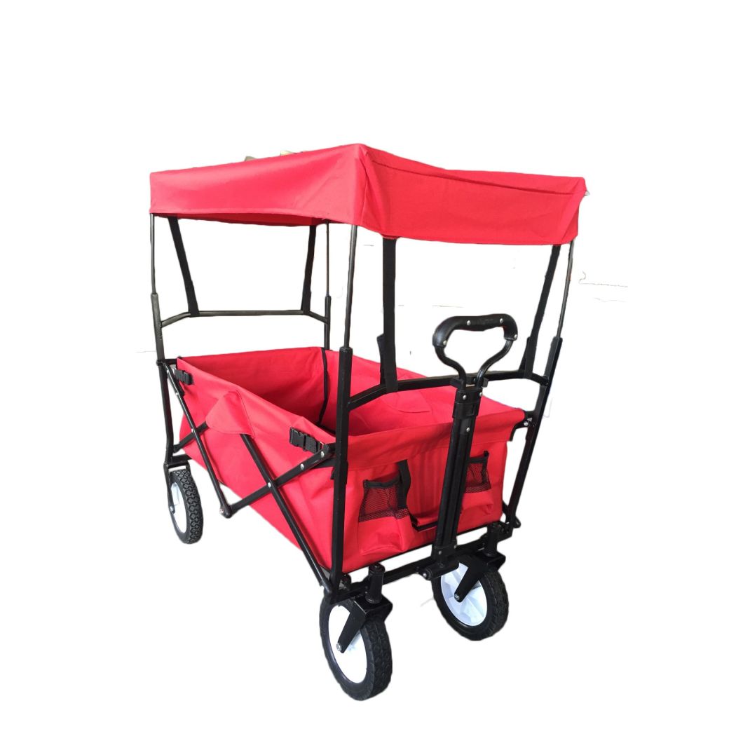 Four Wheel Proting Folding Garden Tool Cart