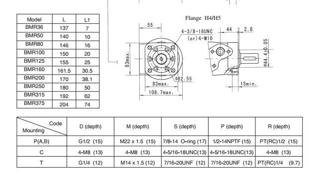 Low Speed High Torque Hydraulic Motor / Hydraulic Lift Motor for Loading Crane