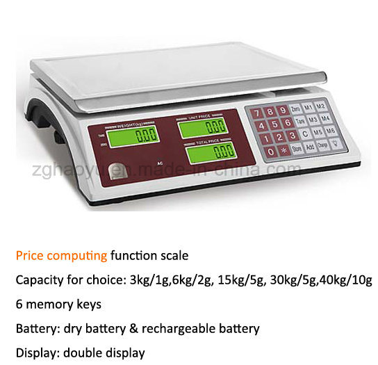 Acs-588 30kg Digital Desk Price Computing Balance Scale Price