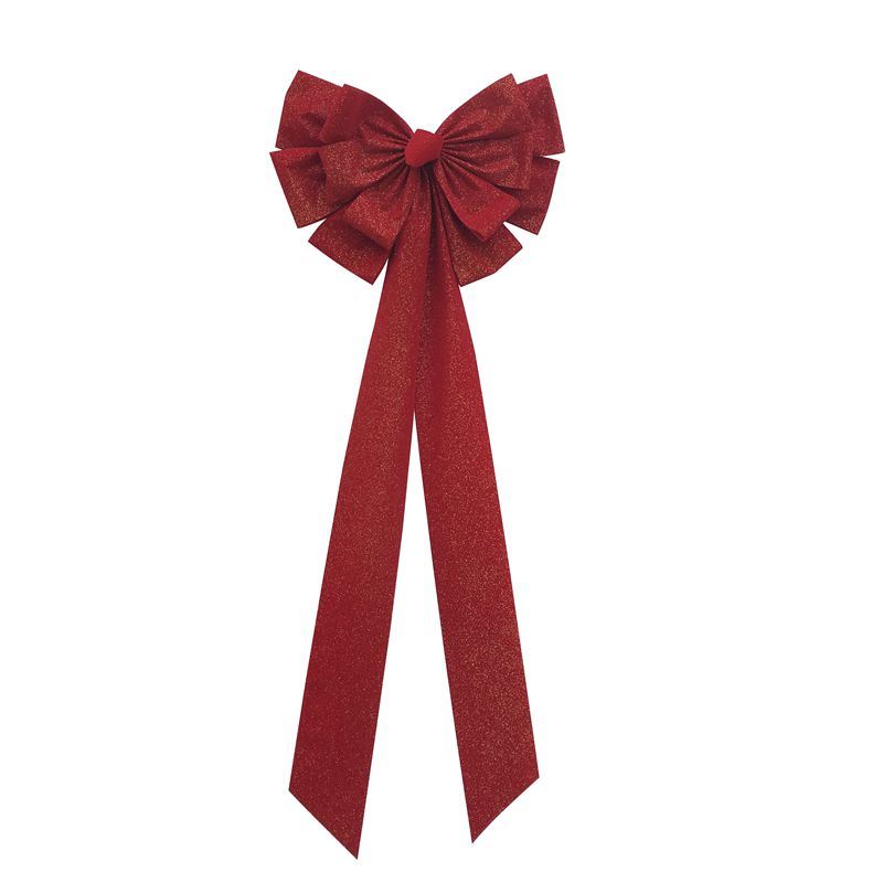 Handmade Velvet Red Christmas Decoration Bow Wholesale