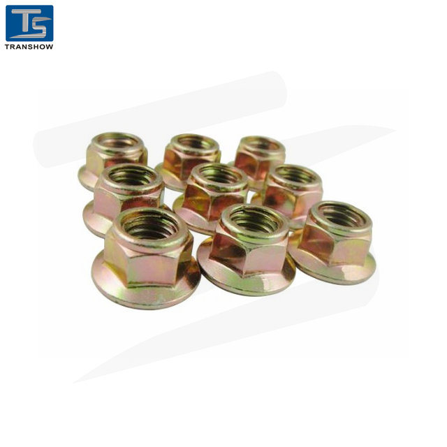 Yellow Zinc Hex Flange Lock Nut