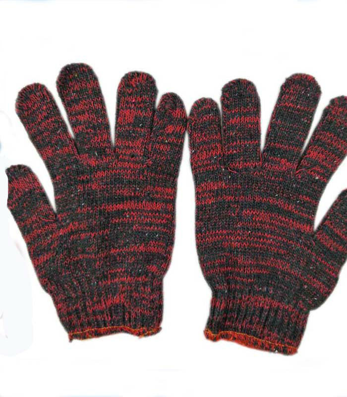 Working Cotton Glove Protective Multi-Color Knitted Hand Gloves