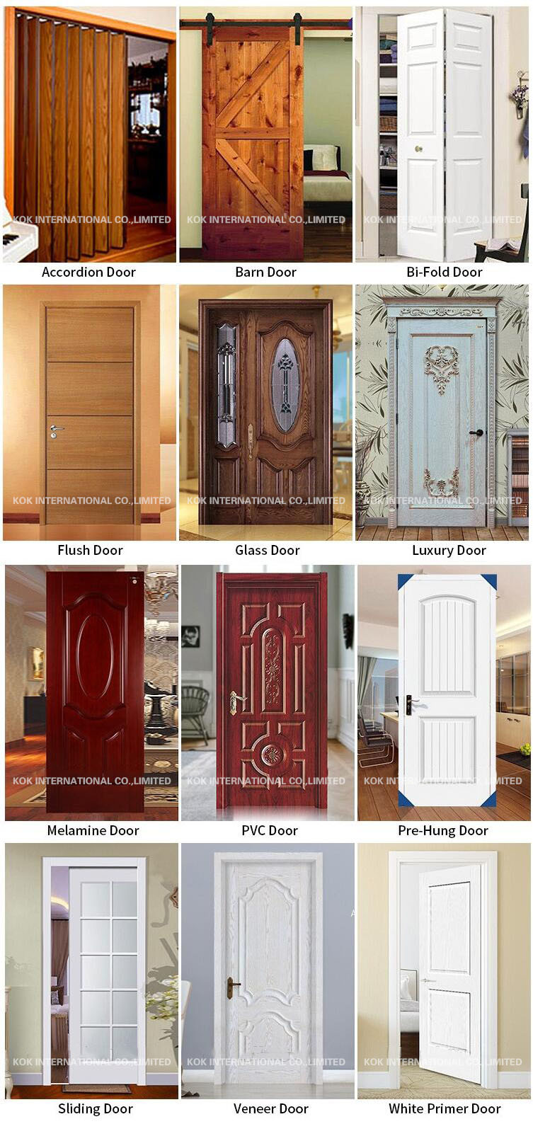 5-Panel Stained Prehung Front Door