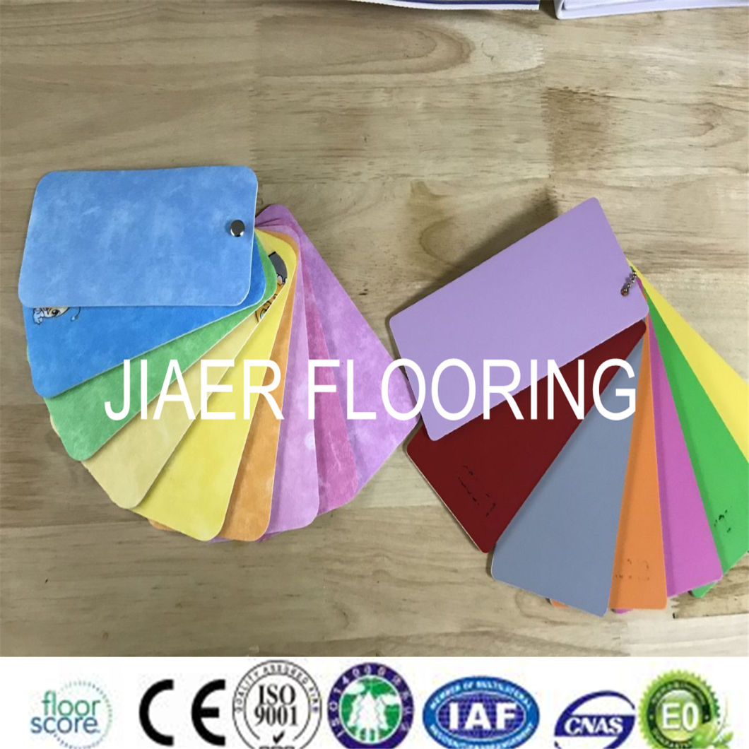 Children Play Yard Vinyl PVC Flooring with Foam Backing