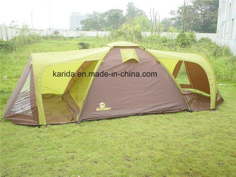 4 Persons Camping Family Tent with 1 Bedroom 2 Living Rooms