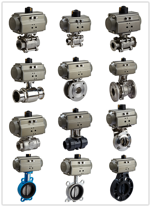 Pneumatic Ball Valve with Limit Switch Box Solenoid Valve and Air Filter Regulator