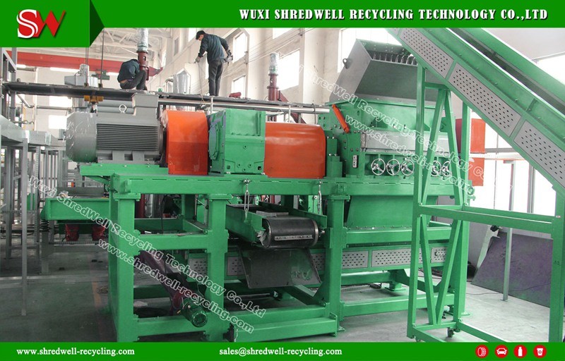 Waste/Scrap/Used Tire Recycling Machine Producing 10-20mm Wire-Free Rubber Mulch