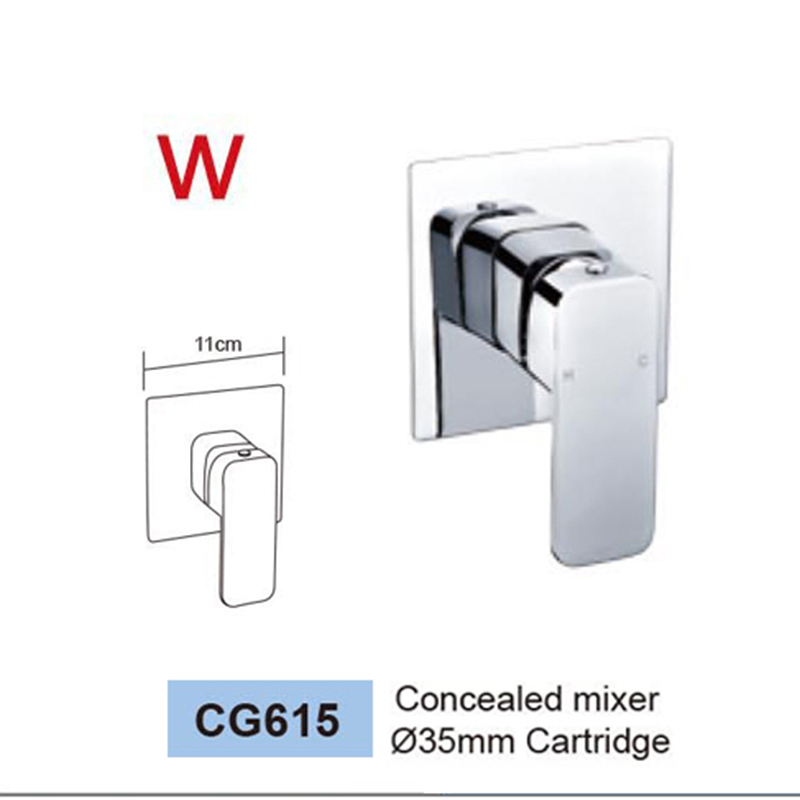 Watermark Approval Bathroom in Wall Brass Shower Mixer (CG615)