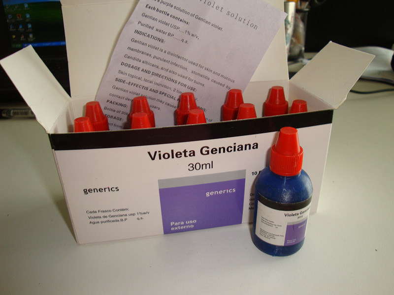 External Medication Gentian Violet Solution, Gentian Violet for Thrush / Mouth Sores Medical Drugs