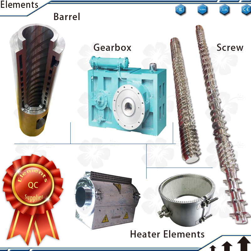 Duplex Metal Conical Twin Screw Extruder for PVC Pipes Extrusion