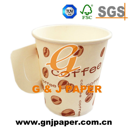 Custom Wood Pulp 8 Oz Single Wall Paper Cup Without Lid